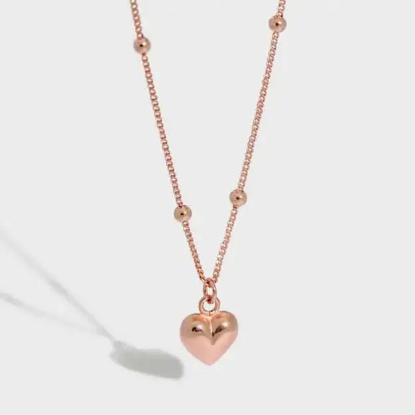 LOVCIA Mini Heart Masculine 925 Sterling Silver Necklace
