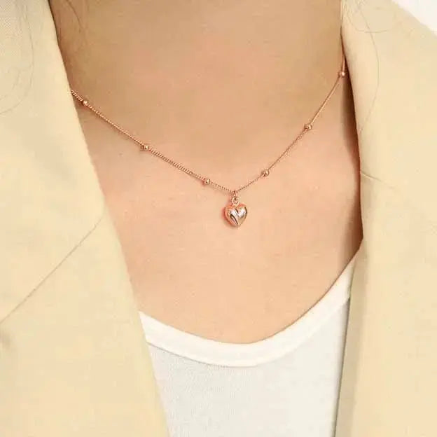Lovcia Mini Heart Masculine 925 Sterling Silver Necklace-Necklaces-Silver-Silver