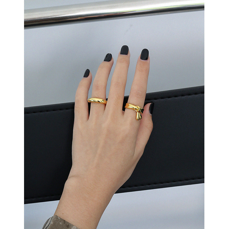Lovcia Minimal Gold Plated 5.2mm Ring 925 Sterling Silver-Rings-Yellow Gold-US 7-Yellow Gold