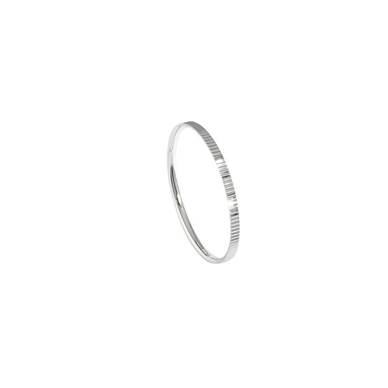 Lovcia Minimalism Gear 925 Sterling Silver Ring Slim Band-Rings-Us 8-Us 8