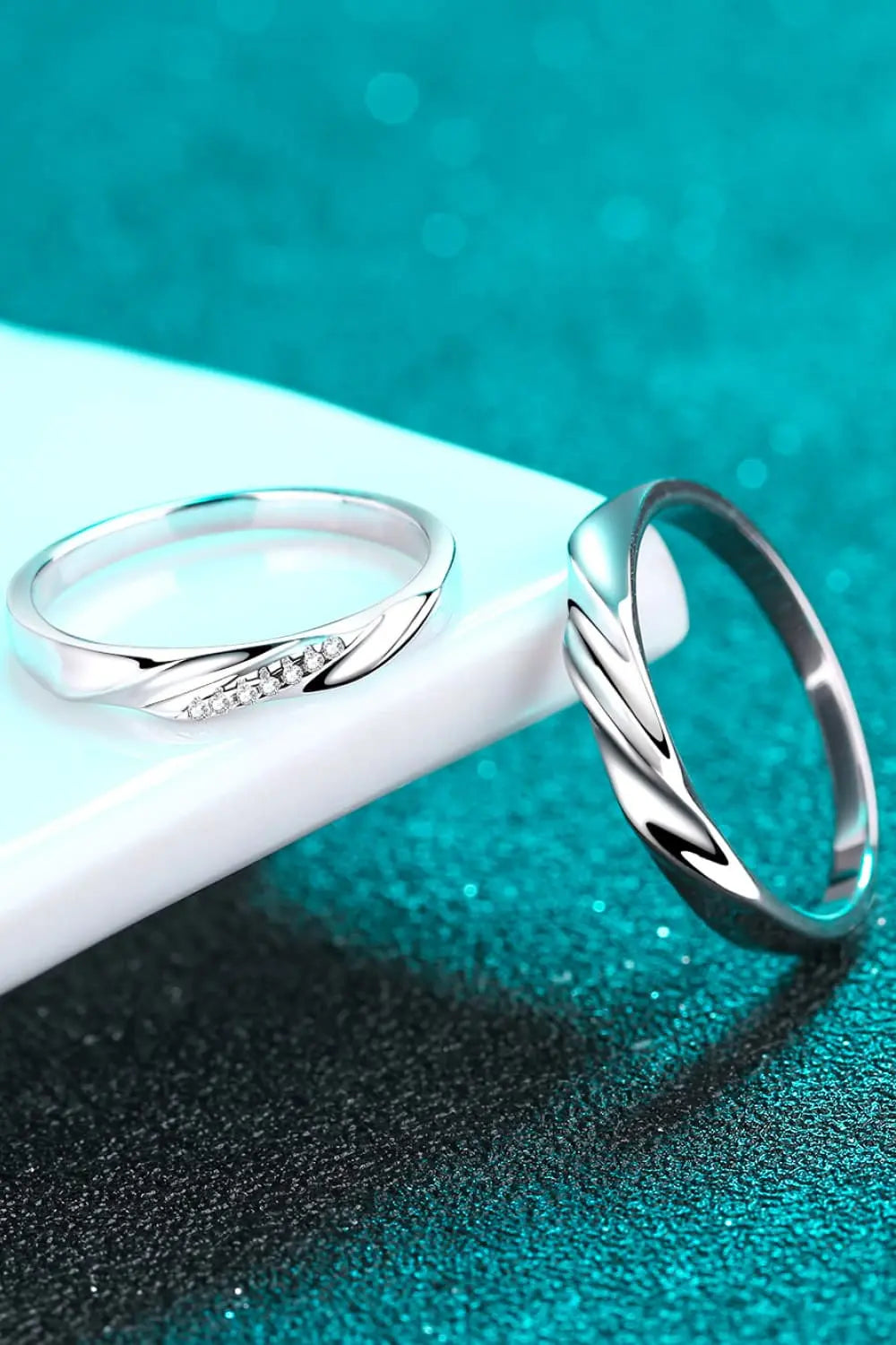 Lovcia Minimalist 925 Sterling Silver Rhodium-Plated Ring-Rings-Men-7-Men