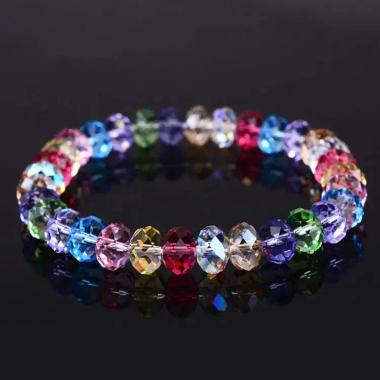 Lovcia Minimalistic Elegant Crystal Beaded Bracelets For Women-Bracelets-Multicolor-Multicolor