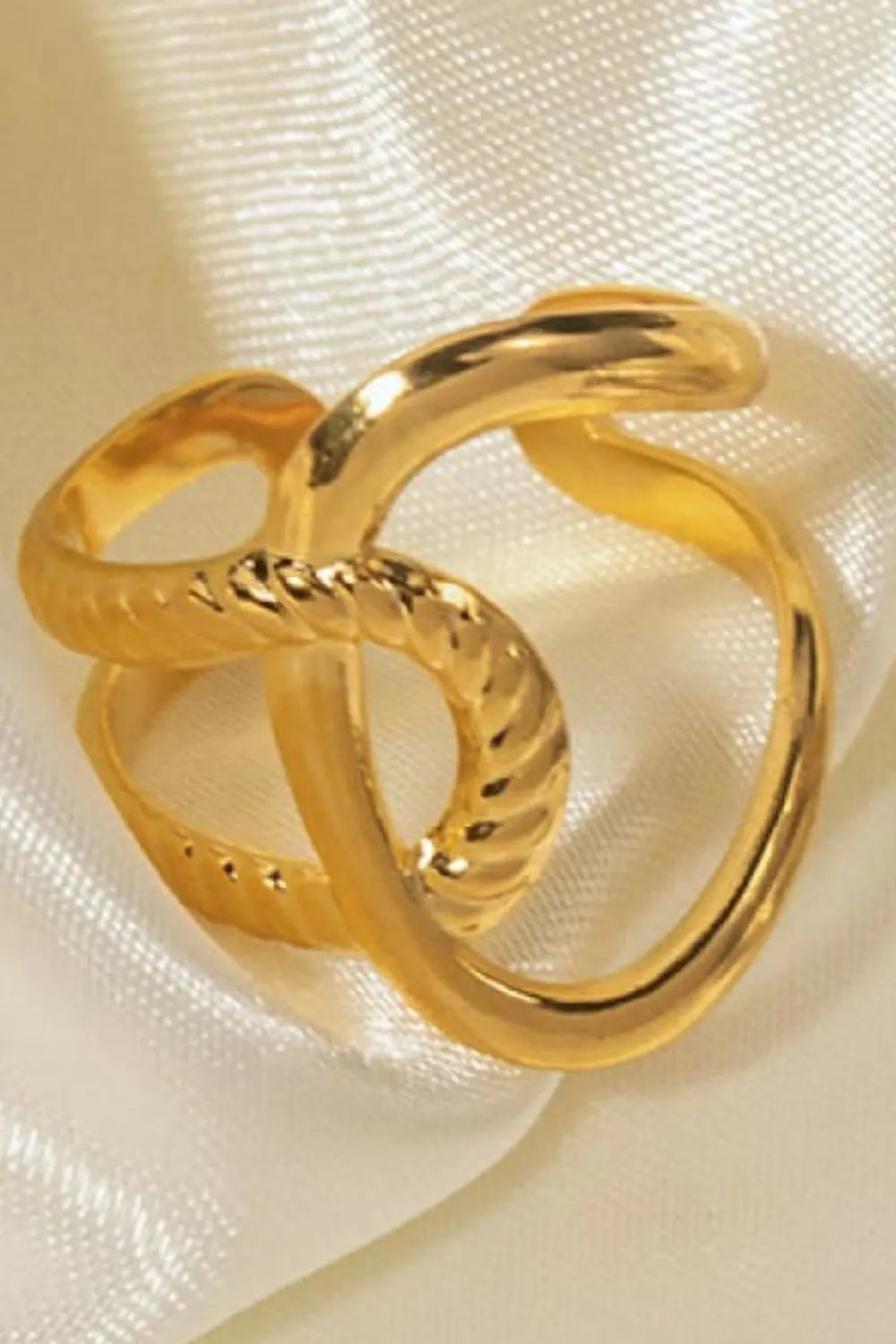 Lovcia Modern Copper Open Ring-Rings-Silver-One Size-Silver
