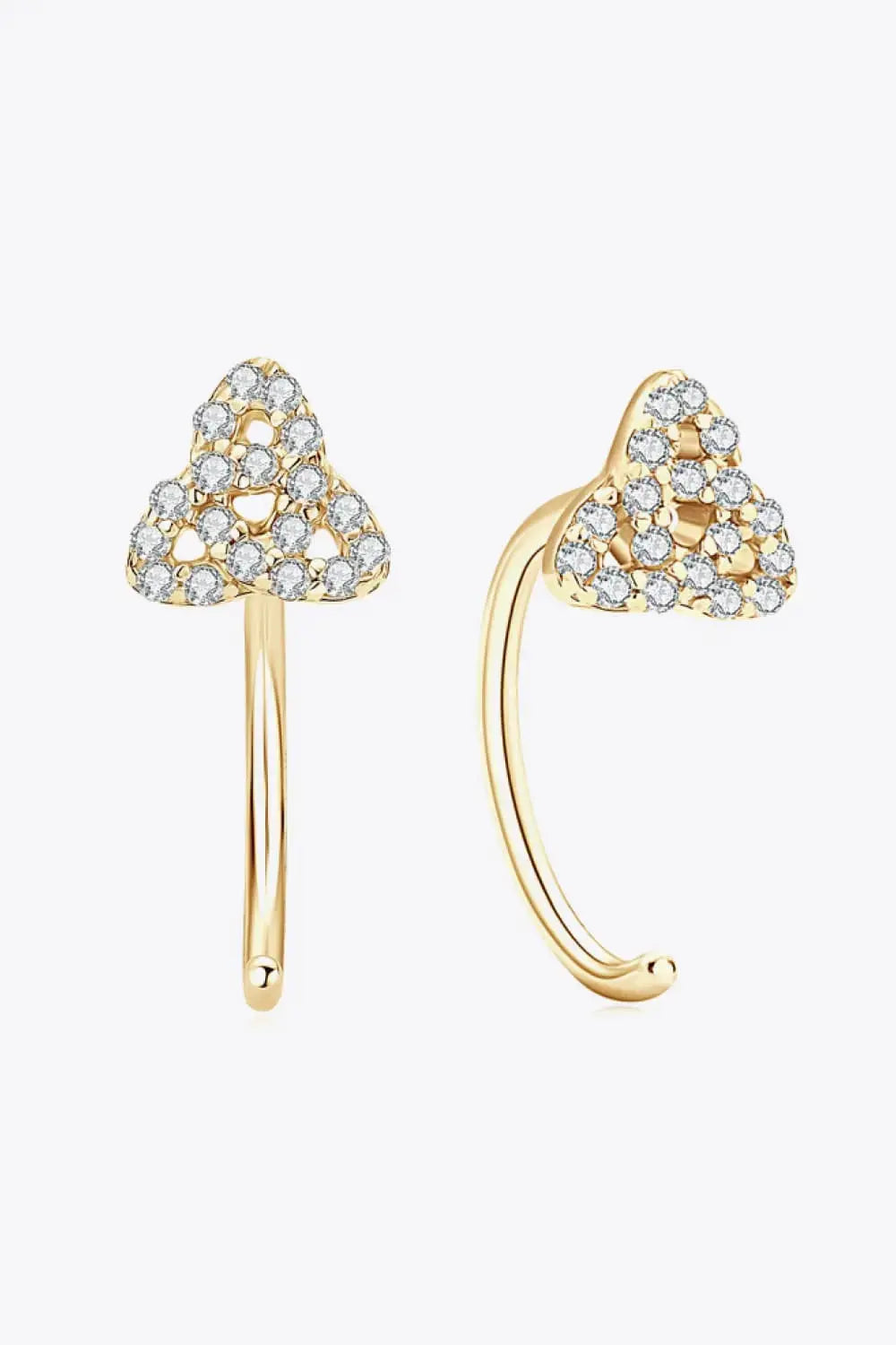 Lovcia Moissanite 925 Sterling Silver Earrings-Earrings-Gold-One Size-Gold