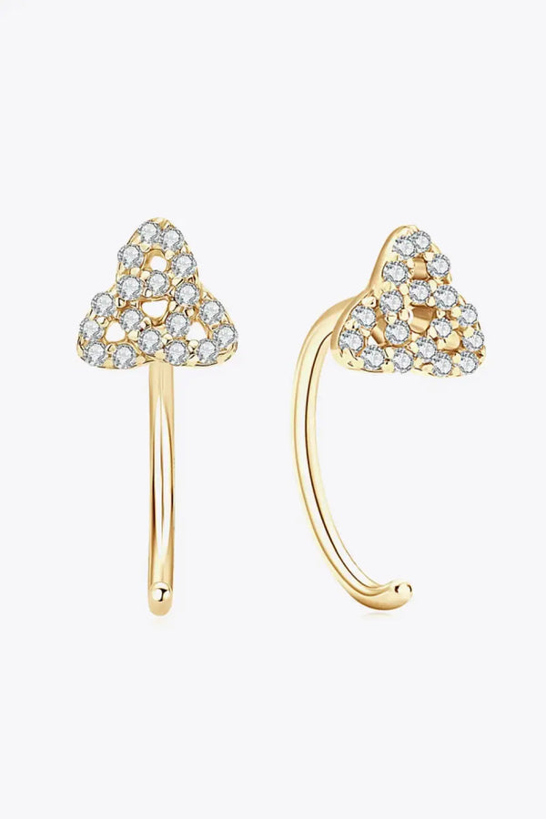 Lovcia Moissanite 925 Sterling Silver Earrings-Earrings-Gold-One Size-Gold