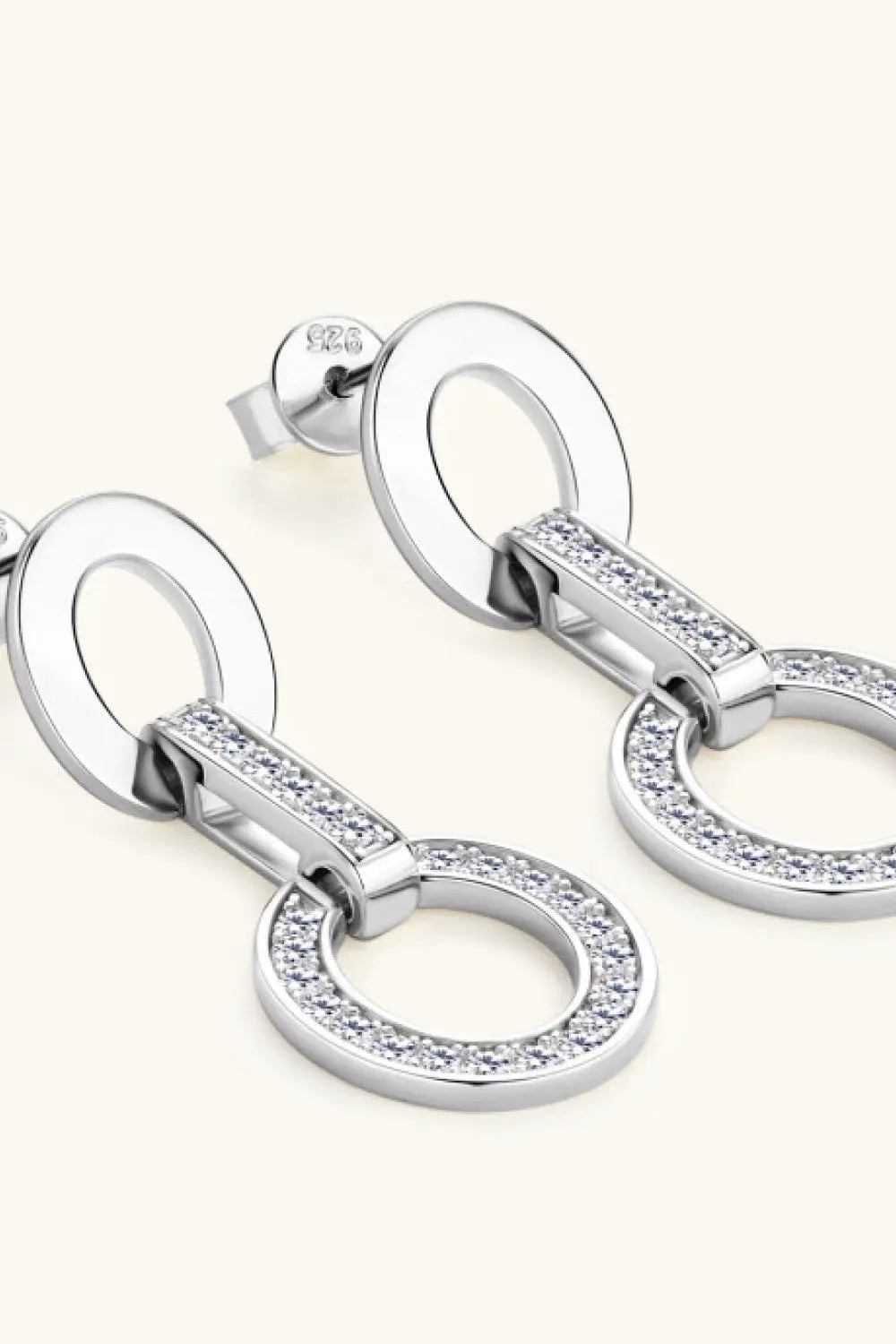 Lovcia Moissanite 925 Sterling Silver Earrings-Earrings-Gold-One Size-Gold