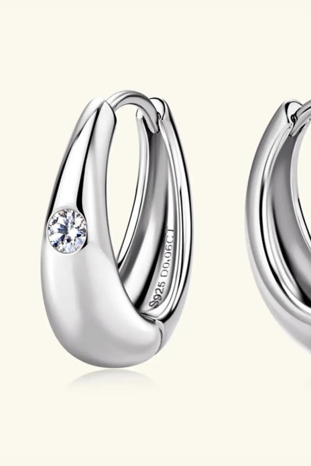 Lovcia Moissanite 925 Sterling Silver Earrings-Earrings-Gold-One Size-Gold