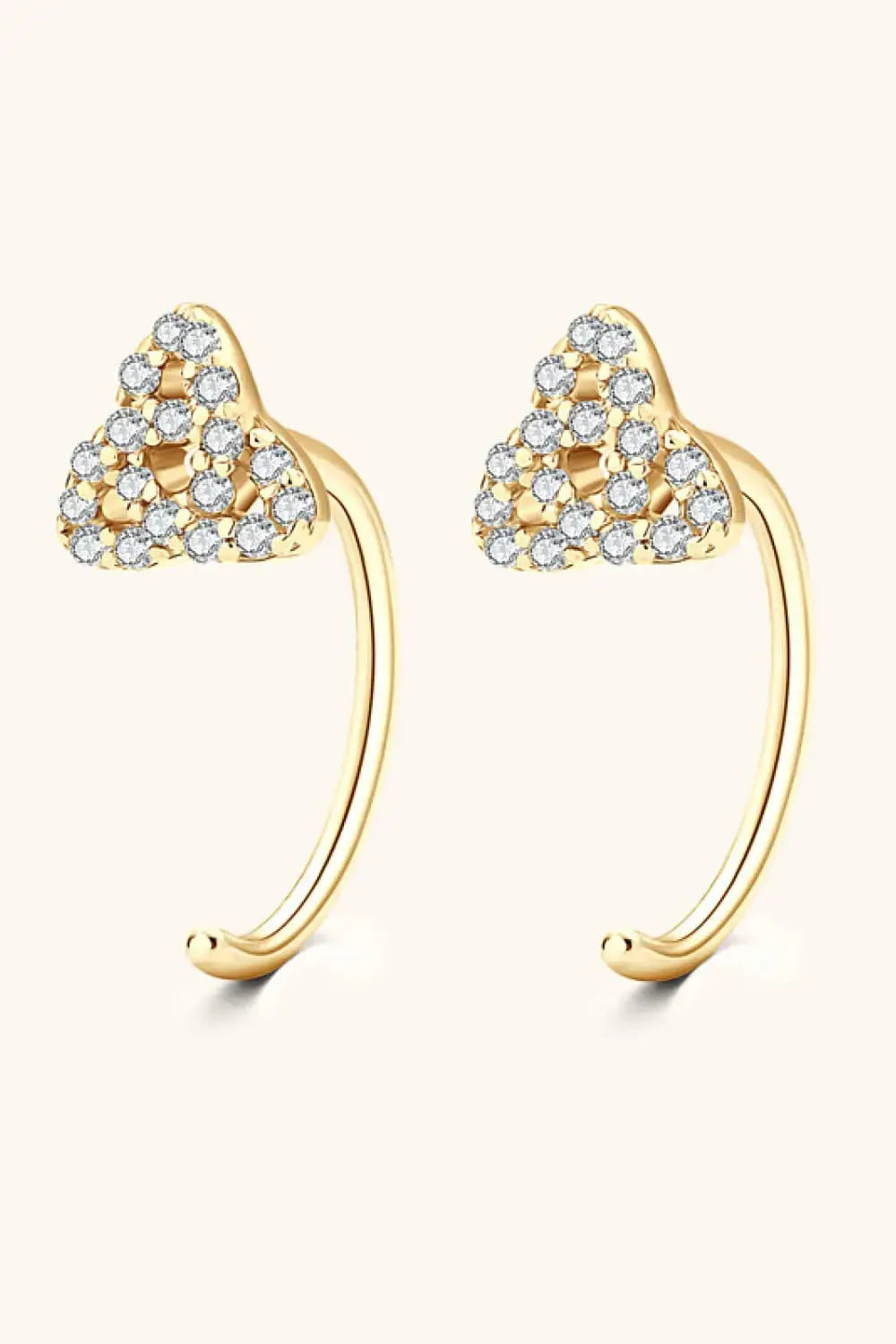 Lovcia Moissanite 925 Sterling Silver Earrings-Earrings-Gold-One Size-Gold
