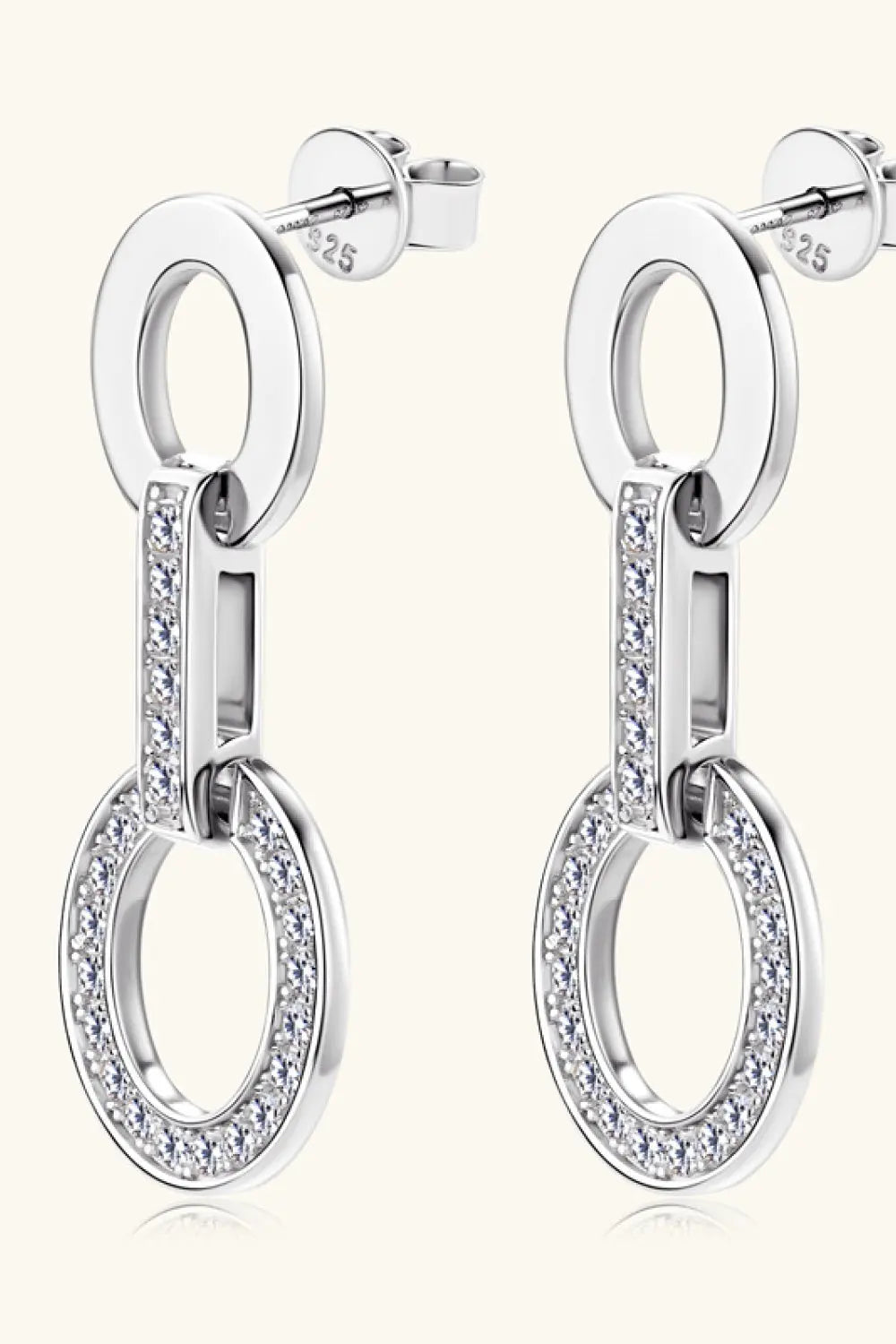 Lovcia Moissanite 925 Sterling Silver Earrings-Earrings-Gold-One Size-Gold