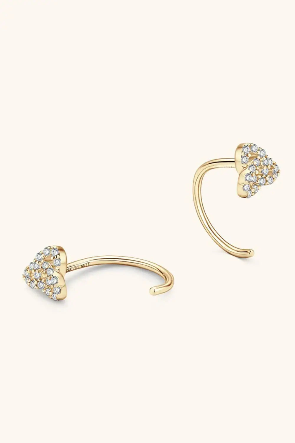 Lovcia Moissanite 925 Sterling Silver Earrings-Earrings-Gold-One Size-Gold