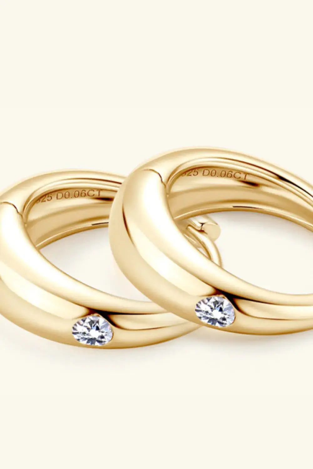 Lovcia Moissanite 925 Sterling Silver Earrings-Earrings-Gold-One Size-Gold