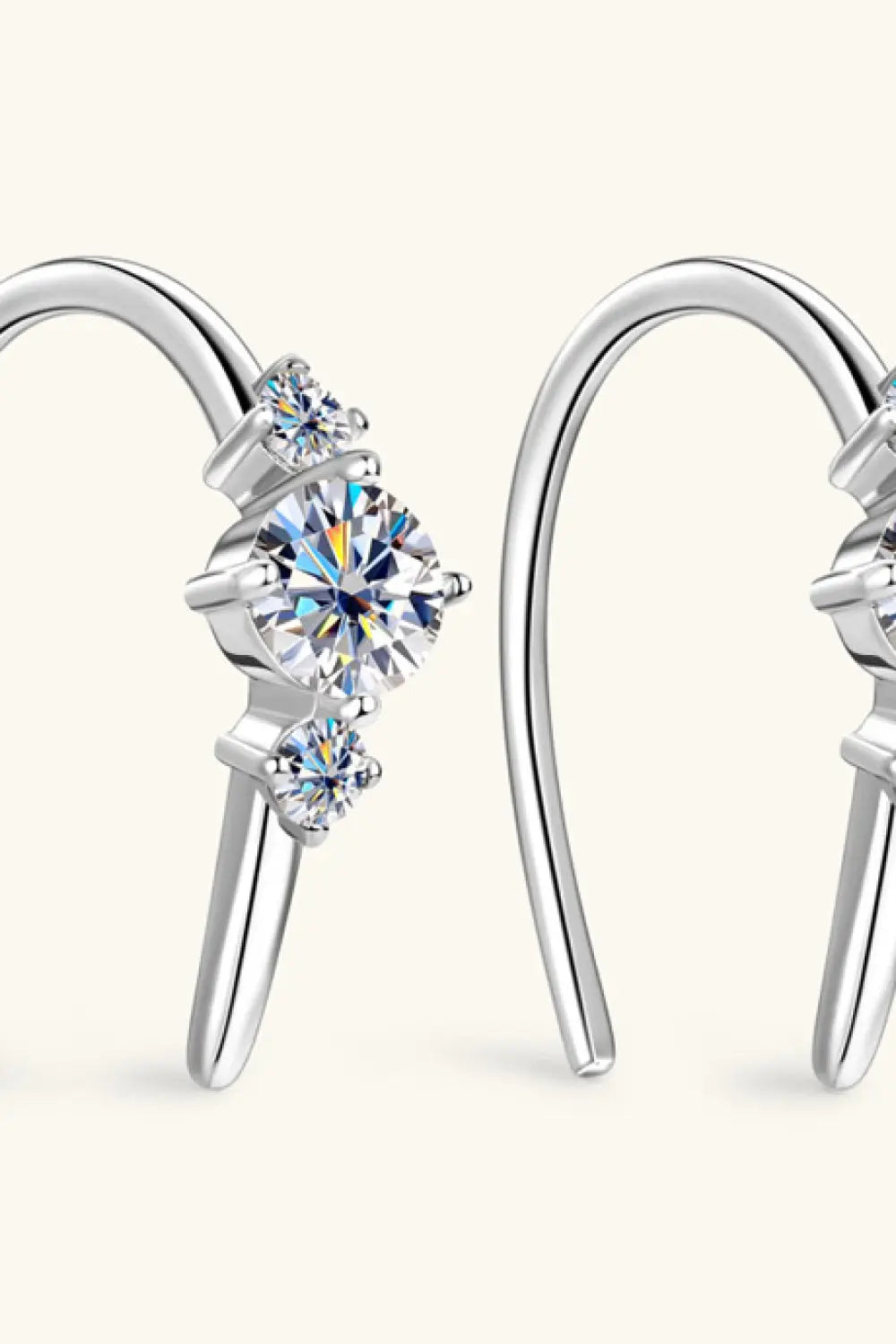 Lovcia Moissanite 925 Sterling Silver Earrings-Earrings-Gold-One Size-Gold