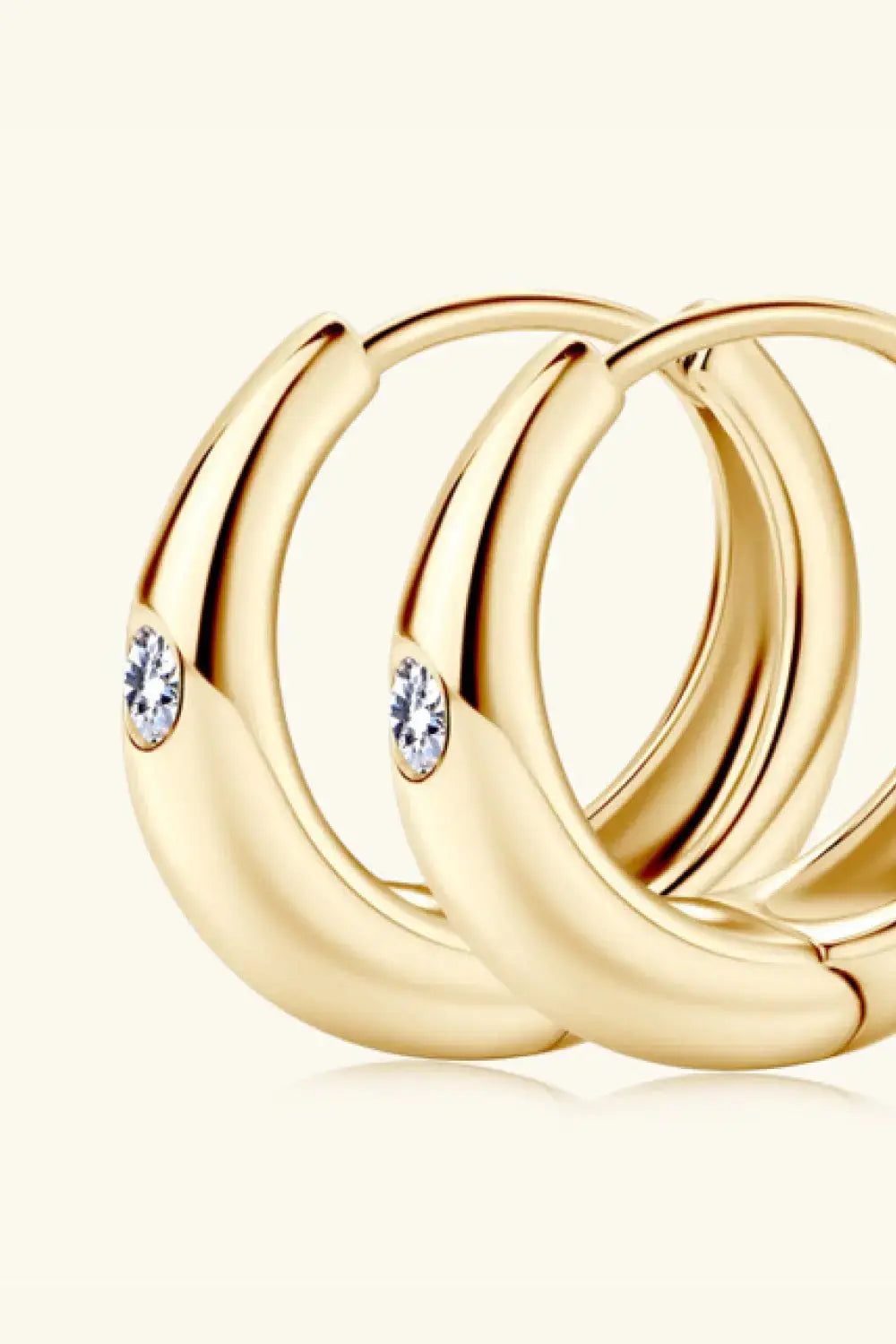 Lovcia Moissanite 925 Sterling Silver Earrings-Earrings-Gold-One Size-Gold