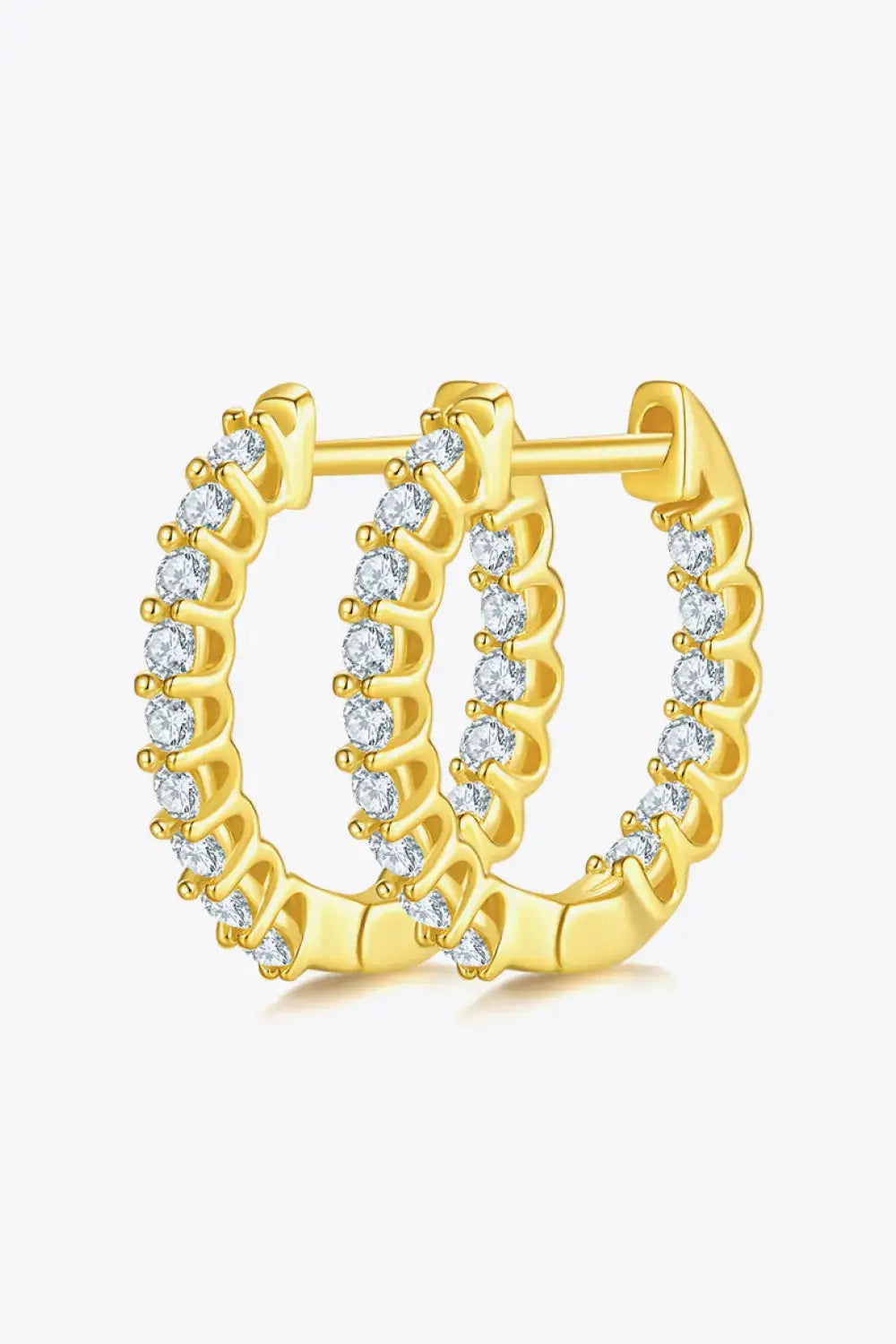 Lovcia Moissanite 925 Sterling Silver Earrings-Earrings-Gold-One Size-Gold