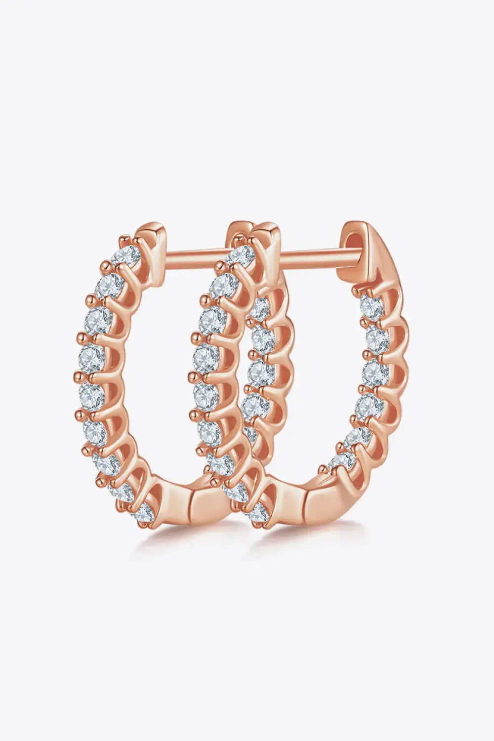 Lovcia Moissanite 925 Sterling Silver Earrings-Earrings-Rose Gold-One Size-Rose Gold