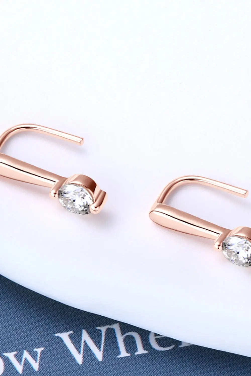 Lovcia Moissanite 925 Sterling Silver Earrings-Earrings-Rose Gold-One Size-Rose Gold