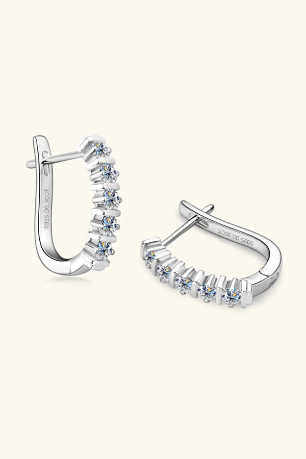 Lovcia Moissanite 925 Sterling Silver Earrings-Earrings-Silver-One Size-Silver