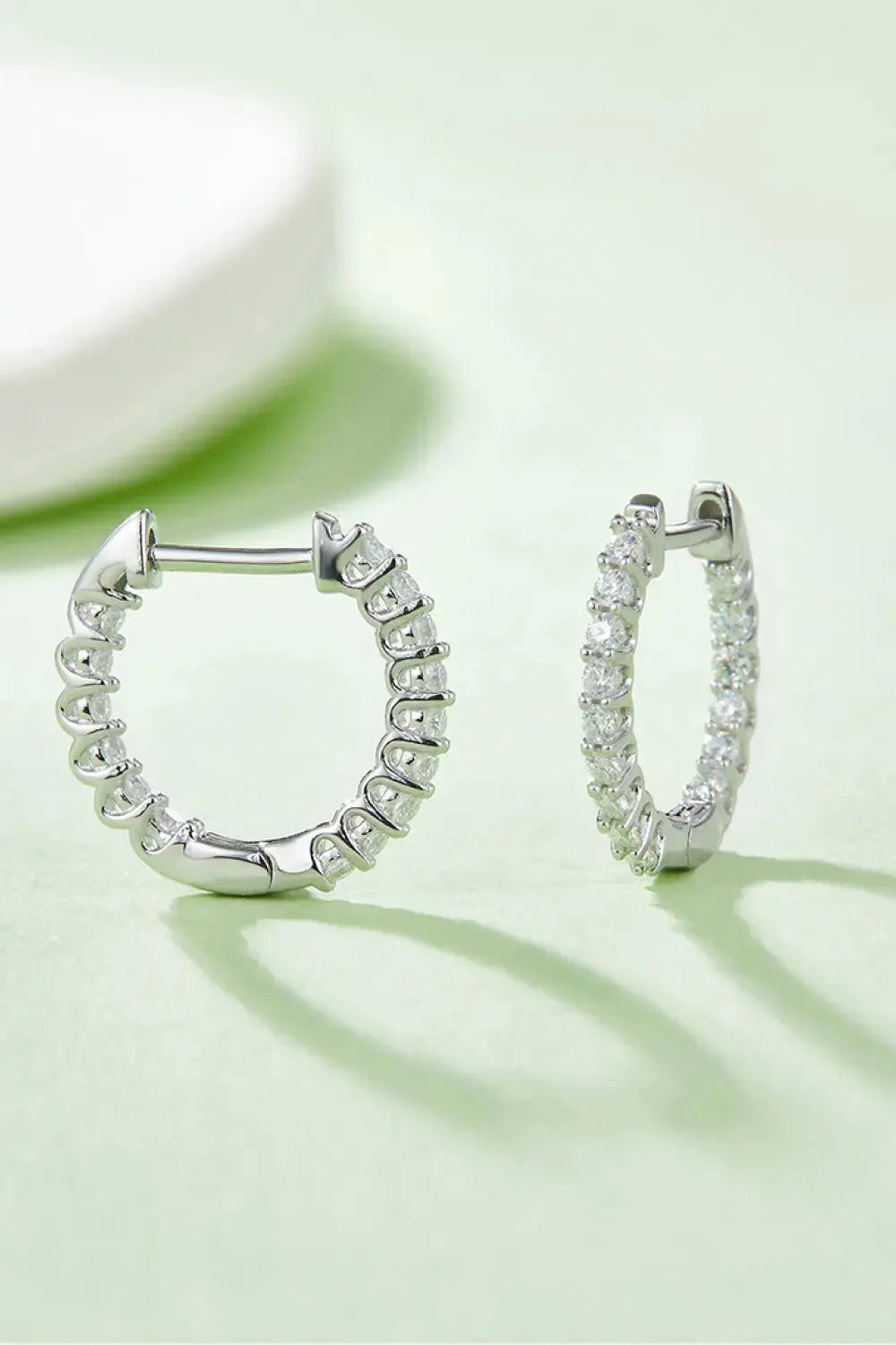 Lovcia Moissanite 925 Sterling Silver Earrings-Earrings-Silver-One Size-Silver