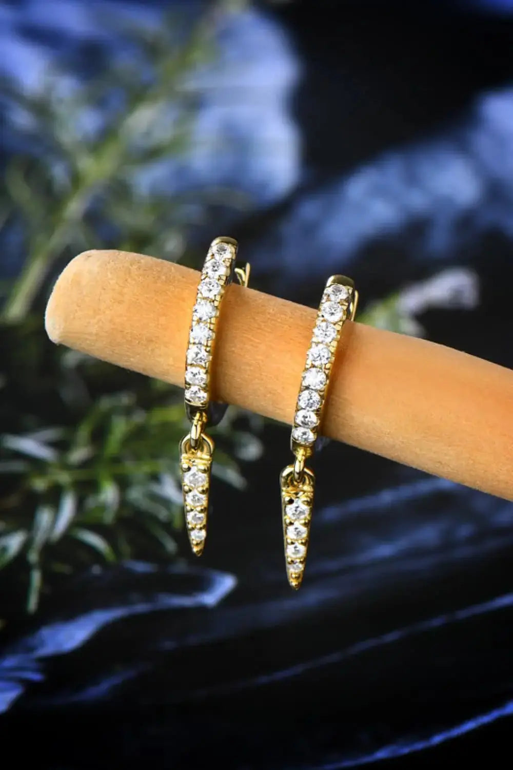 Lovcia Moissanite 925 Sterling Silver Huggie Drop Earrings-Earrings-Silver-One Size-Silver