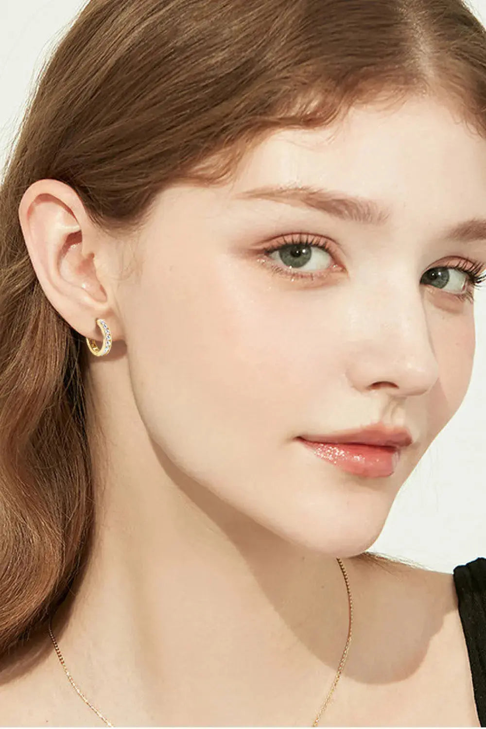 Lovcia Moissanite 925 Sterling Silver Huggie Earrings-Earrings-Gold-One Size-Gold
