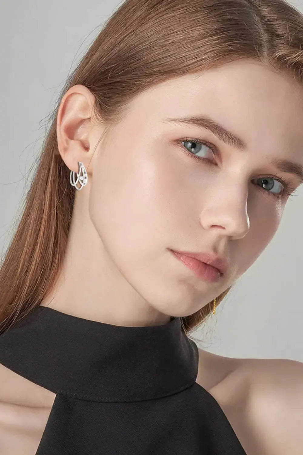 Lovcia Moissanite 925 Sterling Silver Layered Earrings-Earrings-Gold-One Size-Gold