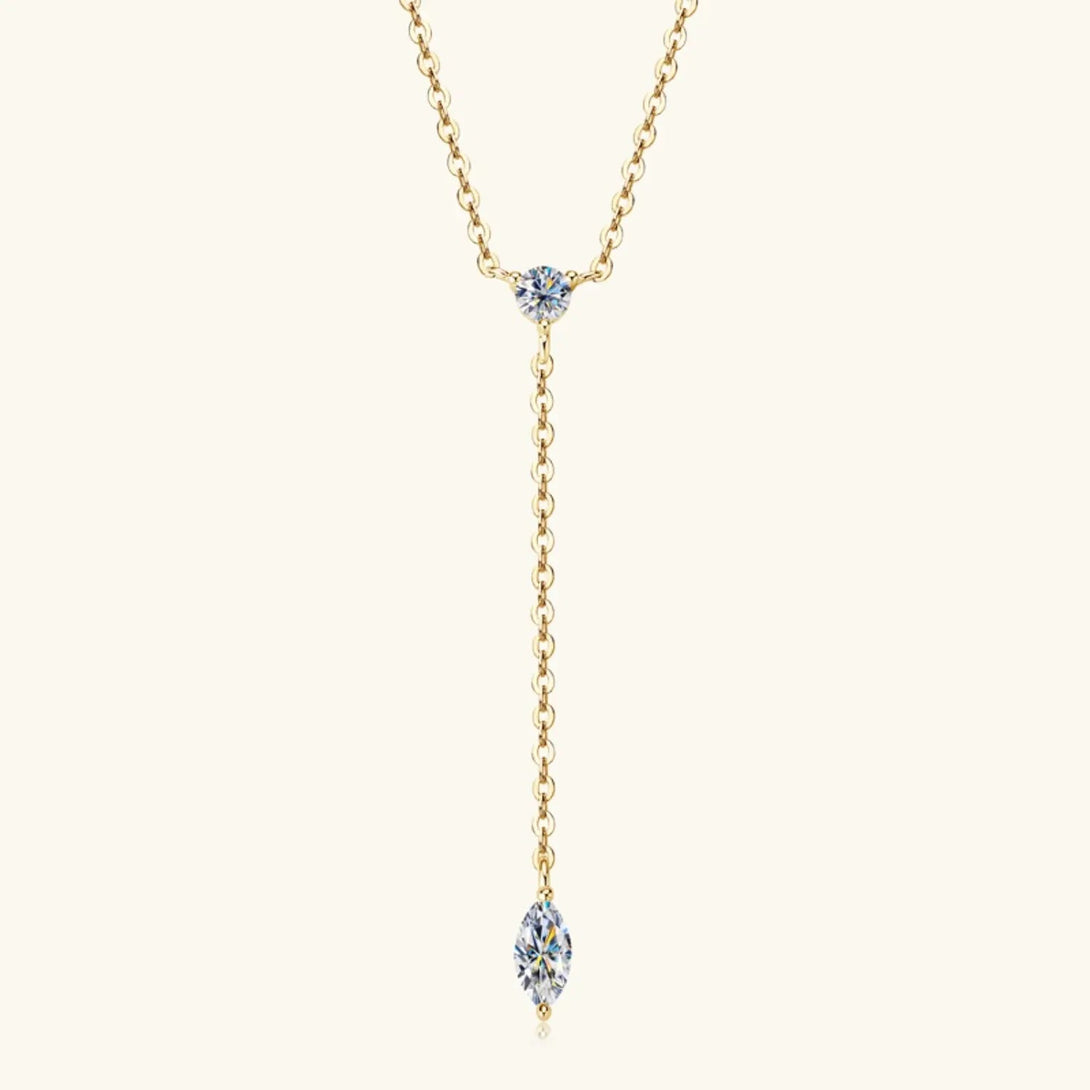Lovcia Moissanite 925 Sterling Silver Necklace-Necklaces-Gold-One Size-Gold