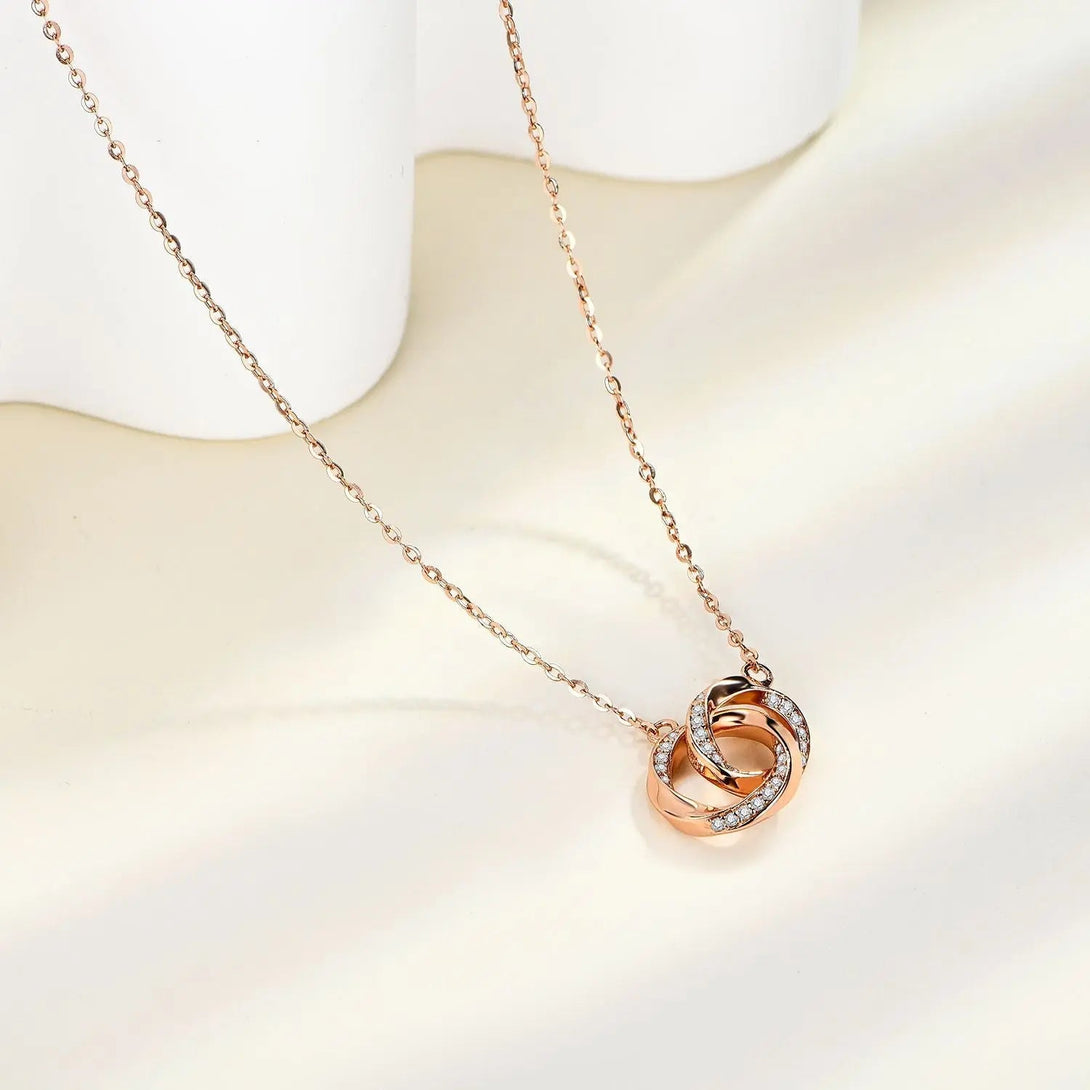 Lovcia Moissanite 925 Sterling Silver Necklace-Necklaces-Rose Gold-One Size-Rose Gold
