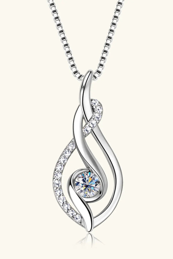 Lovcia Moissanite 925 Sterling Silver Necklace-Necklaces-Silver-One Size-Silver
