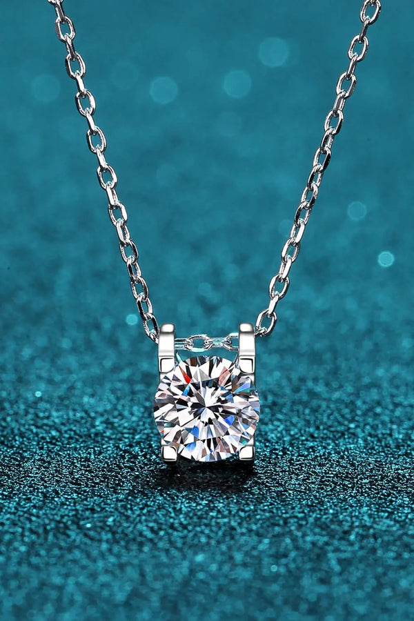 Lovcia Moissanite 925 Sterling Silver Necklace-Necklaces-Silver-One Size-Silver