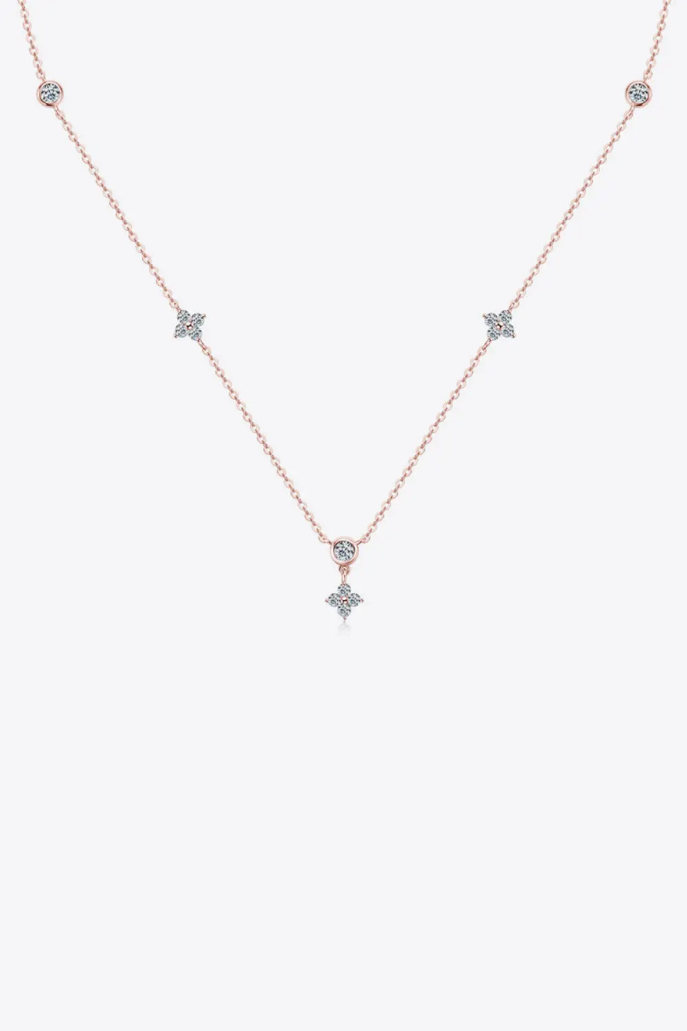 Lovcia Moissanite 925 Sterling Silver Necklace-Necklaces-Silver-One Size-Silver