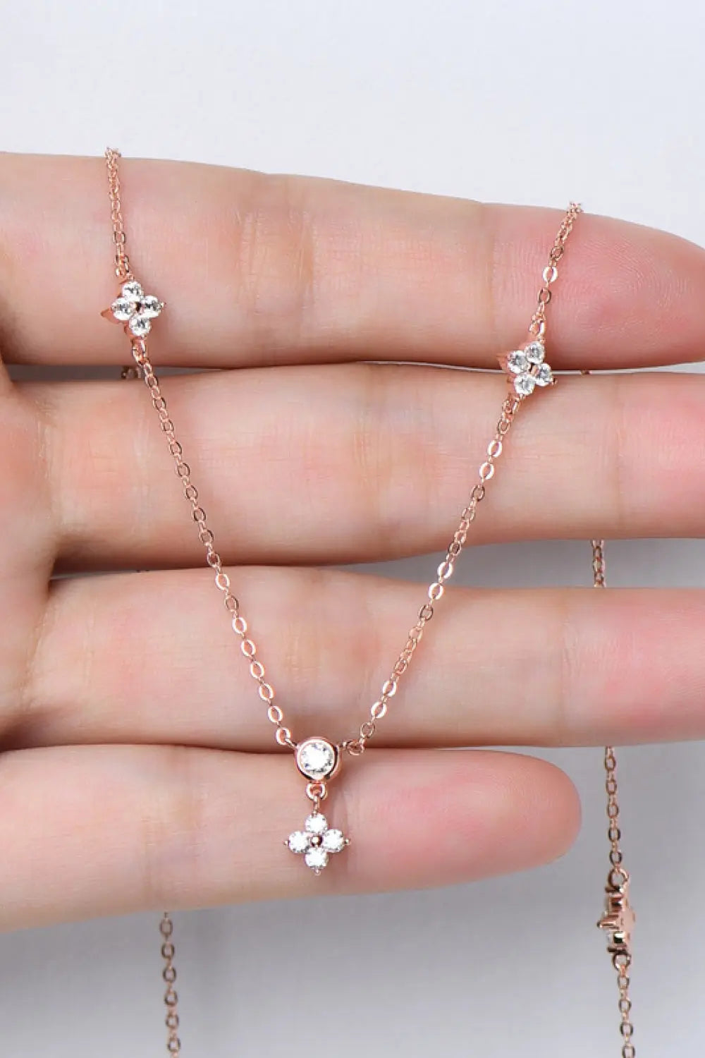 Lovcia Moissanite 925 Sterling Silver Necklace-Necklaces-Silver-One Size-Silver