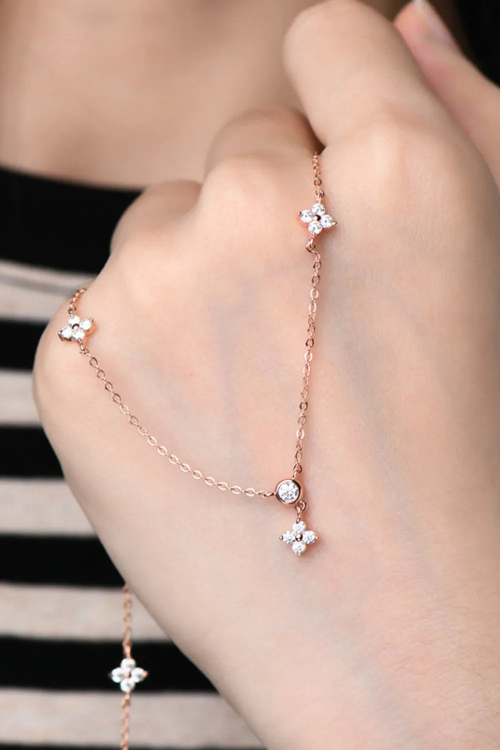 Lovcia Moissanite 925 Sterling Silver Necklace-Necklaces-Silver-One Size-Silver