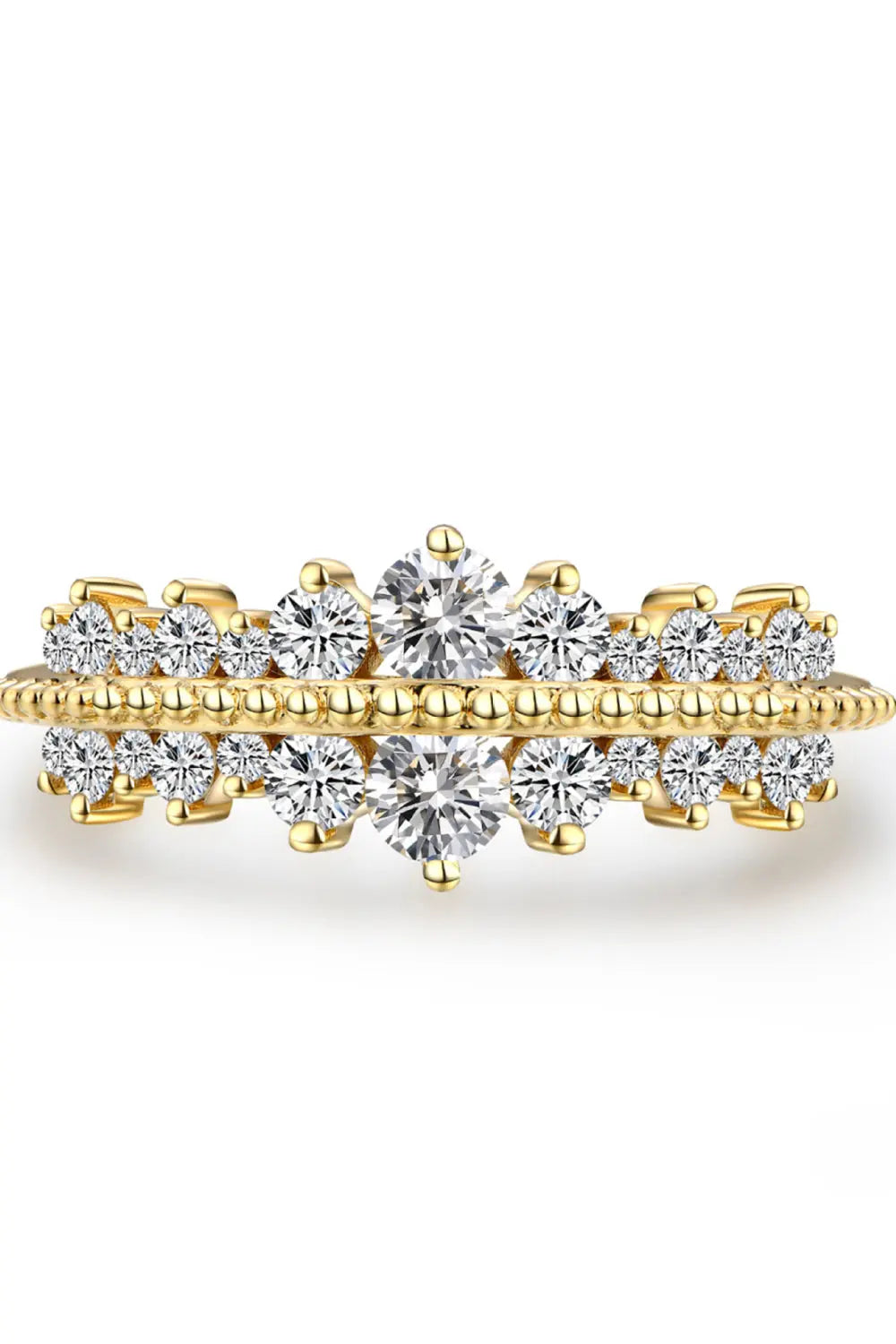 Lovcia Moissanite 925 Sterling Silver Ring-Rings-Gold-5-Gold