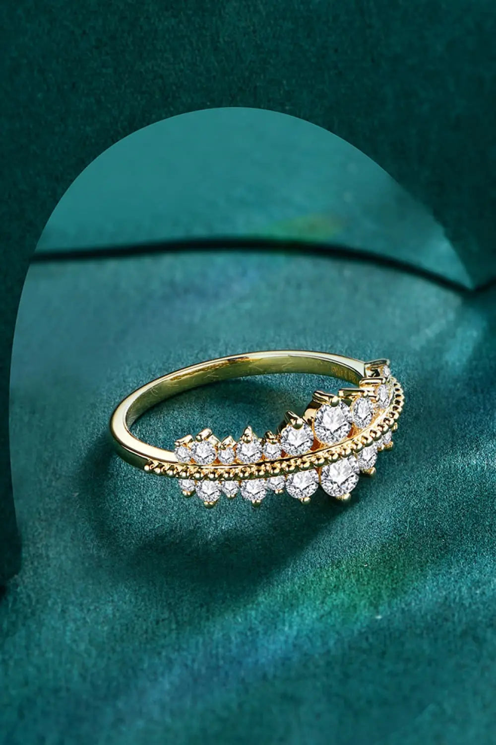 Lovcia Moissanite 925 Sterling Silver Ring-Rings-Gold-5-Gold