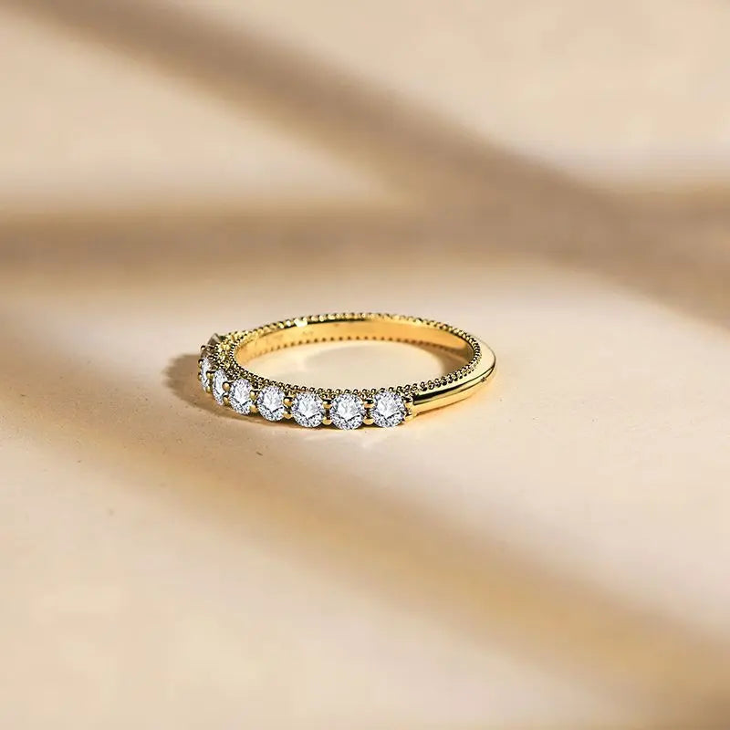 Lovcia Moissanite 925 Sterling Silver Ring-Rings-Mustard-6-Mustard