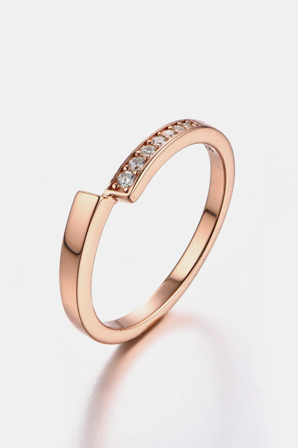 Lovcia Moissanite 925 Sterling Silver Ring-Rings-Rose Gold-4-Rose Gold