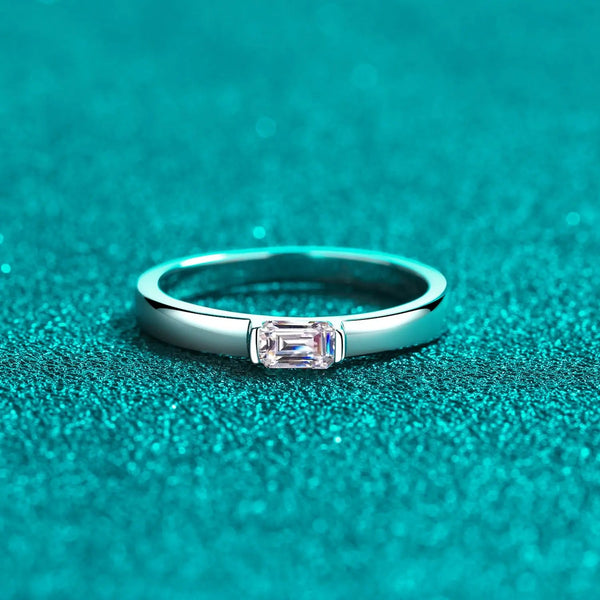 Lovcia Moissanite 925 Sterling Silver Ring-Rings-Silver-4-Silver