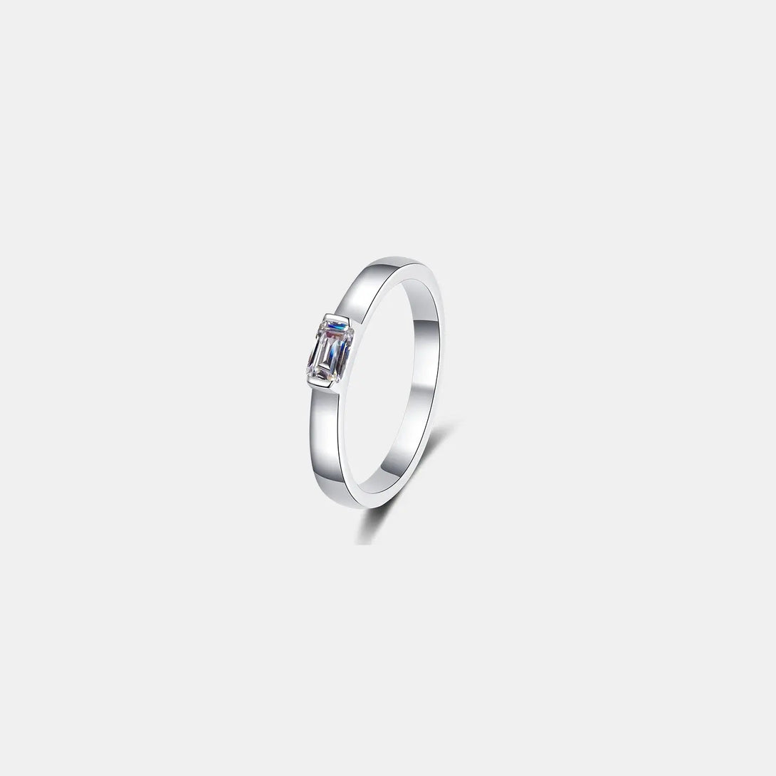 Lovcia Moissanite 925 Sterling Silver Ring-Rings-Silver-4-Silver