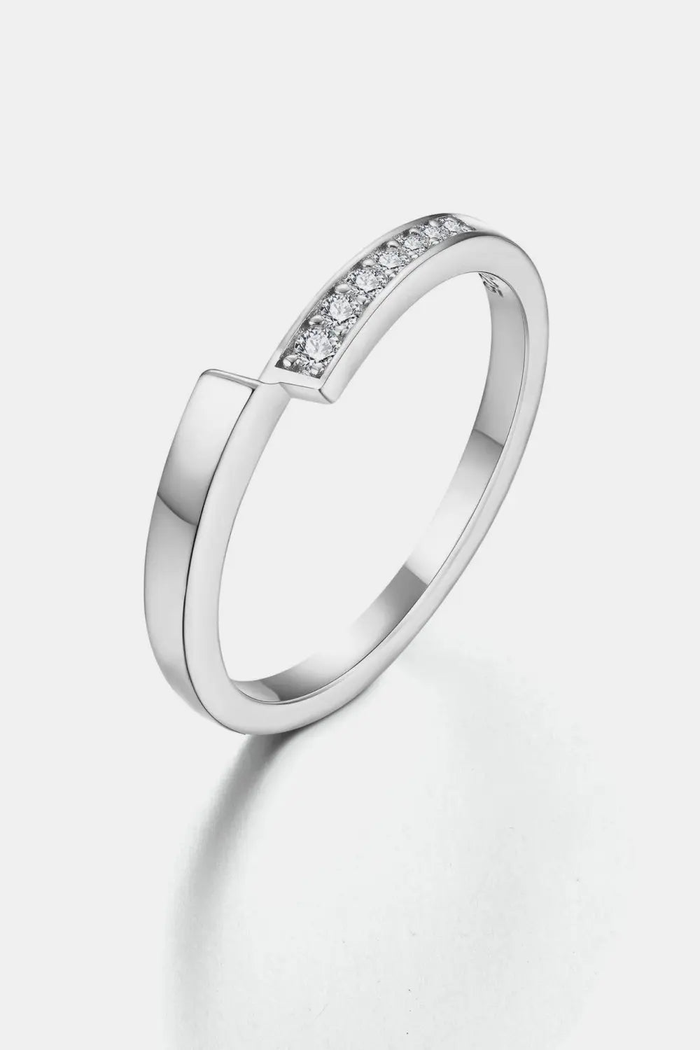 Lovcia Moissanite 925 Sterling Silver Ring-Rings-Silver-4-Silver