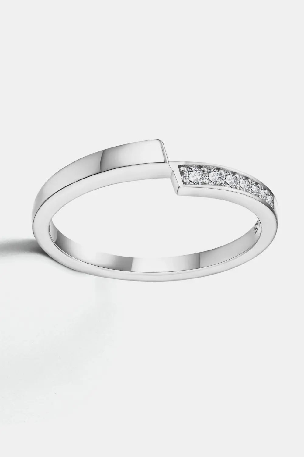 Lovcia Moissanite 925 Sterling Silver Ring-Rings-Silver-4-Silver