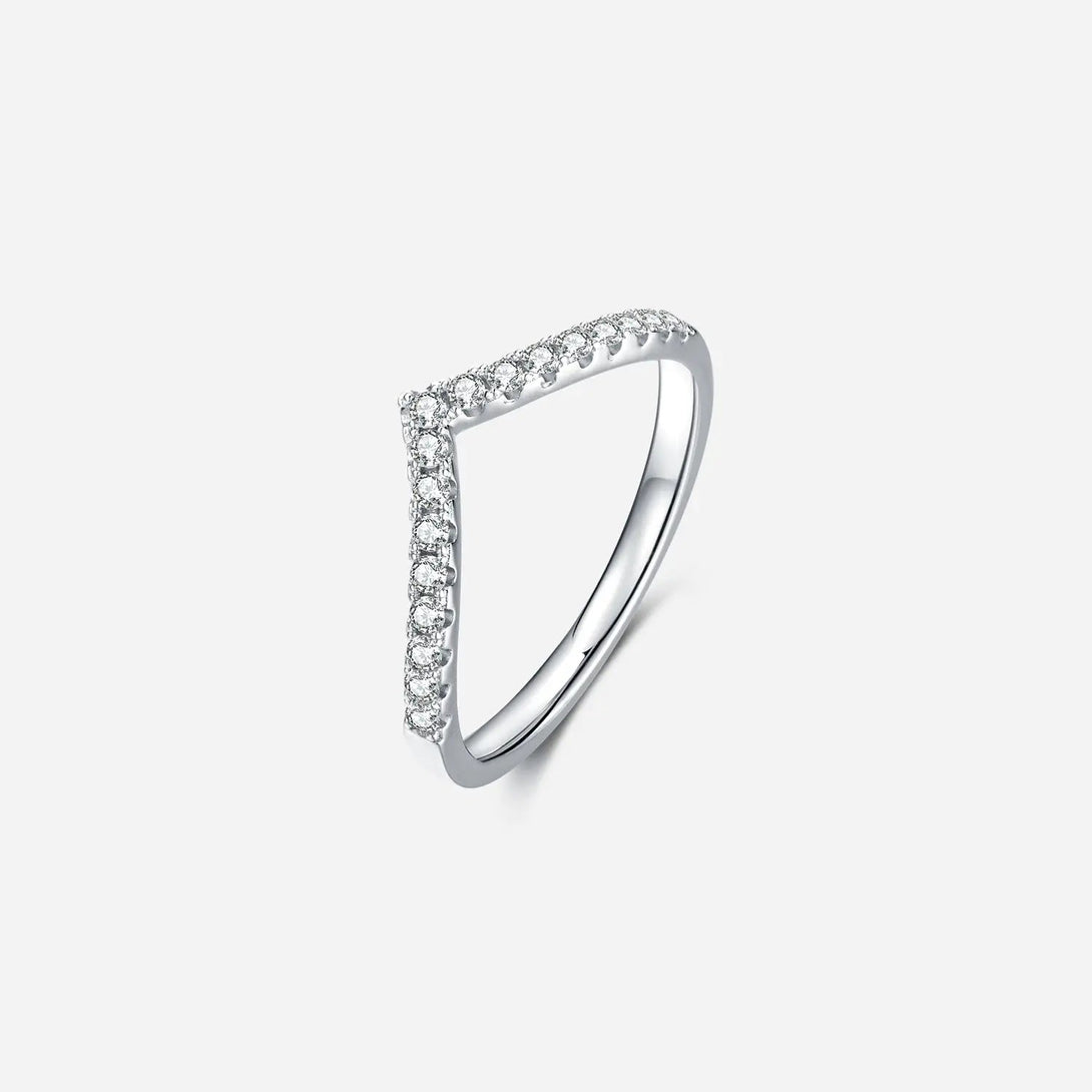 Lovcia Moissanite 925 Sterling Silver Ring-Rings-Silver-4.5-Silver