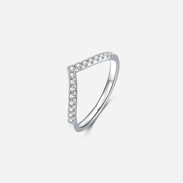 Lovcia Moissanite 925 Sterling Silver Ring-Rings-Silver-4.5-Silver