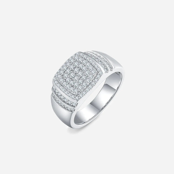Lovcia Moissanite 925 Sterling Silver Ring-Rings-Silver-8-Silver