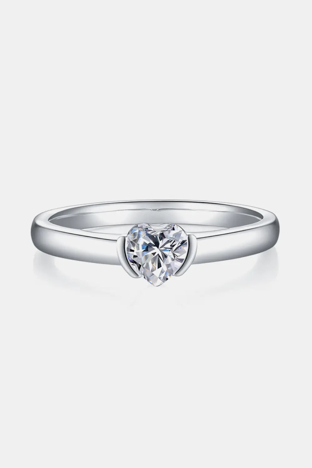 Lovcia Moissanite 925 Sterling Silver Solitaire Ring-Rings-Round-4.5-Round