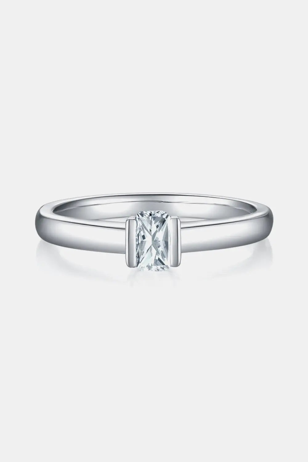 Lovcia Moissanite 925 Sterling Silver Solitaire Ring-Rings-Round-4.5-Round