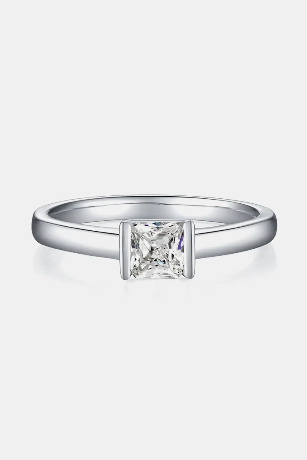 Lovcia Moissanite 925 Sterling Silver Solitaire Ring-Rings-Round-4.5-Round