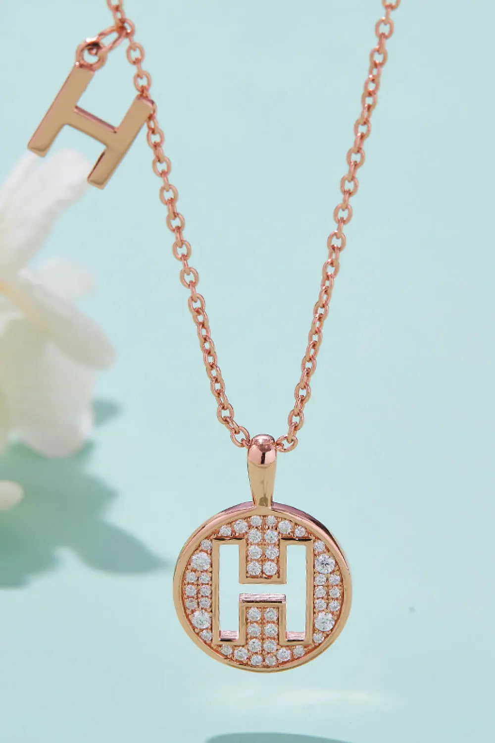 Lovcia Moissanite A to J Pendant Necklace-Necklaces-A-One Size-A