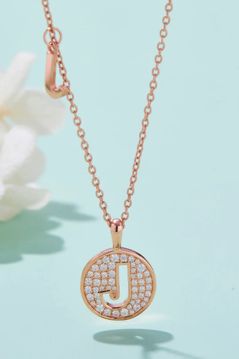 Lovcia Moissanite A to J Pendant Necklace-Necklaces-A-One Size-A