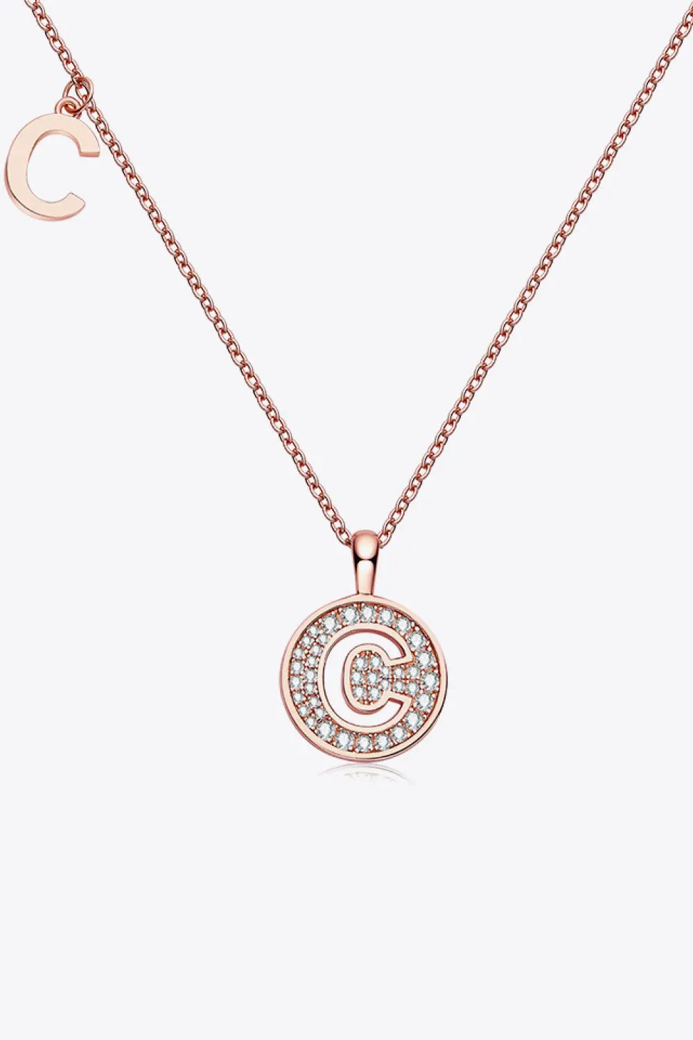 Lovcia Moissanite A to J Pendant Necklace-Necklaces-C-One Size-C