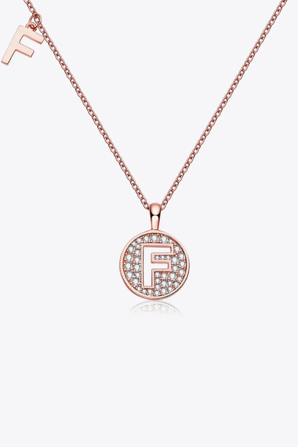 Lovcia Moissanite A to J Pendant Necklace-Necklaces-F-One Size-F